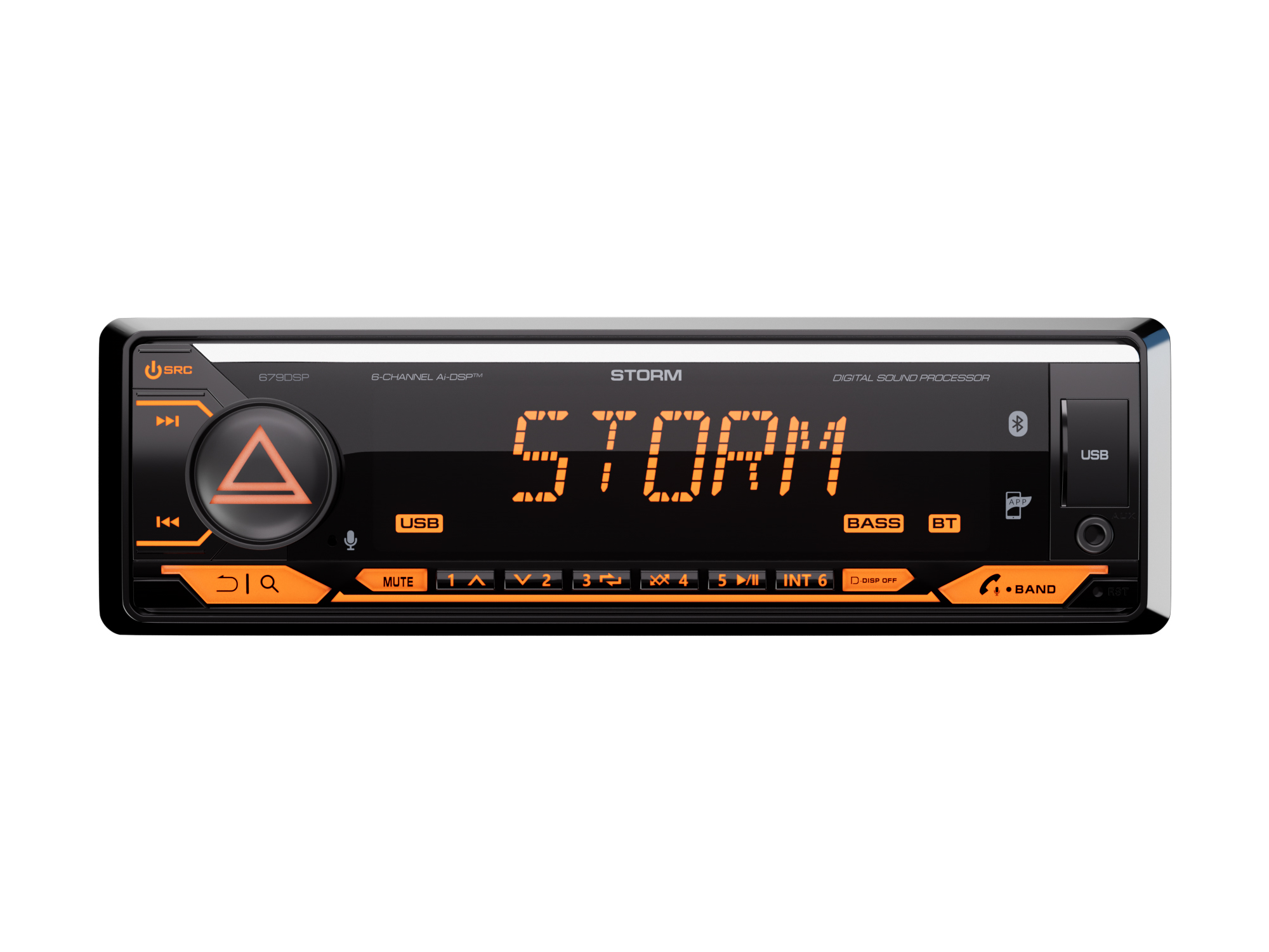 AurA | STORM-679DSP | Ai-DSP (6 RCA, 4V), FLAC 24bit, BT 5.3, БОЛЬШОЙ ДИСПЛЕЙ,APP, RGB, D-SWC, ДУ | превью 2