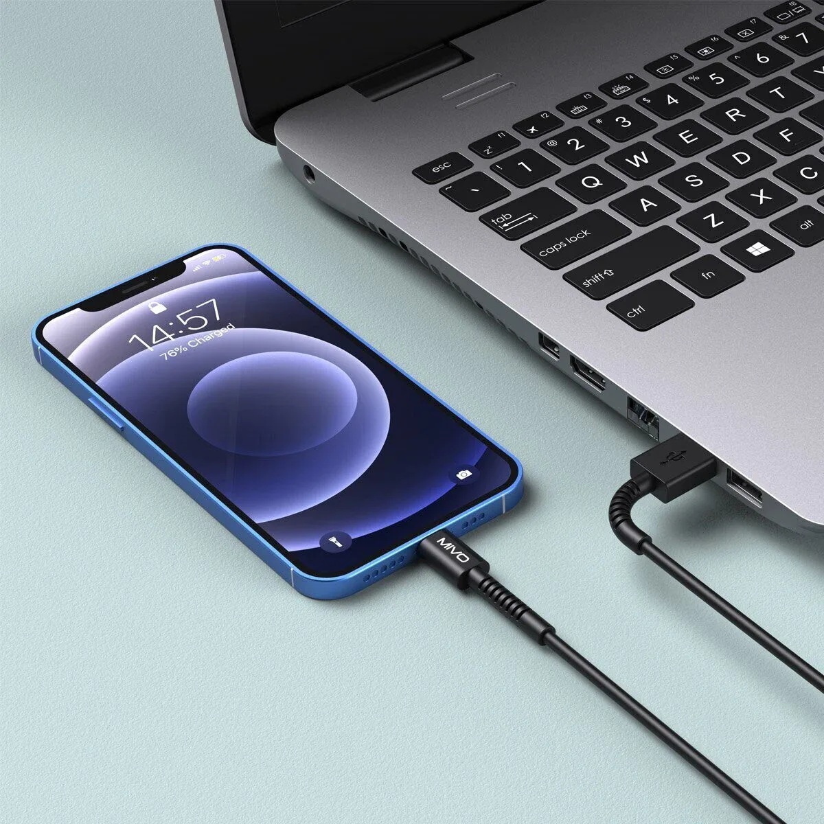 Mivo | MX-47L | Кабель Lighting Mivo - USB 2.4 А  1 м  | превью 2