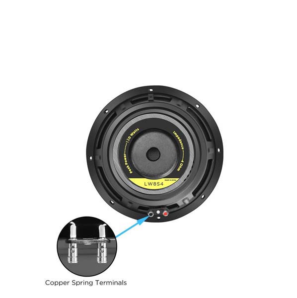 Recoil | LW8S4 | Сабвуферный динамик, 8"(200мм), 4 Ом,  RMS/Peak -80W/160W,45-800Hz   | 4