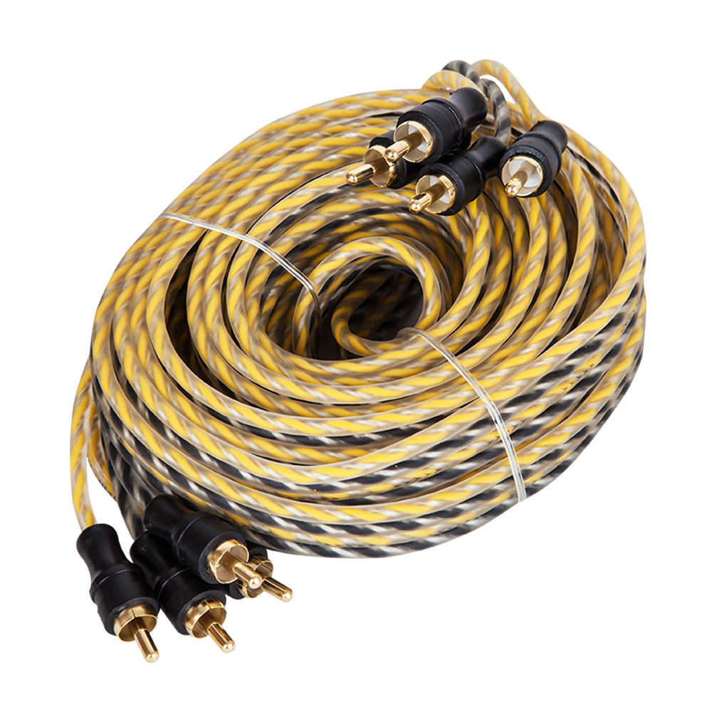 KICX | HRCA45 | RCA-кабель 5 метров, 4 канала, медно-алюминиевый, витая пара | 1