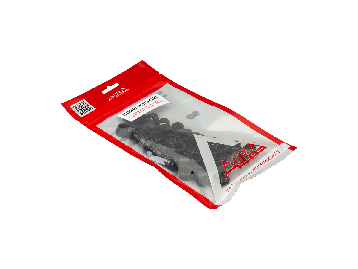 AurA | CSB-004B | Втулка проходная, сечение до 4 AWG (20мм), пластик, в пакете: 50 штук!!! | превью 2