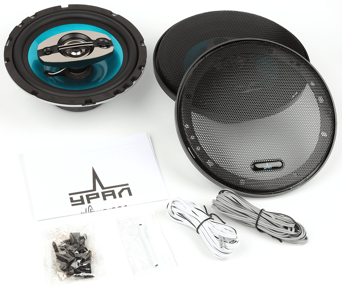 Ural | УРАЛ БИРЮЗА АС-Б1647 | 6" (16cm), 4-х полосные, коаксиальные, 140w, 62 - 22000 Гц, 4 Ом | 6