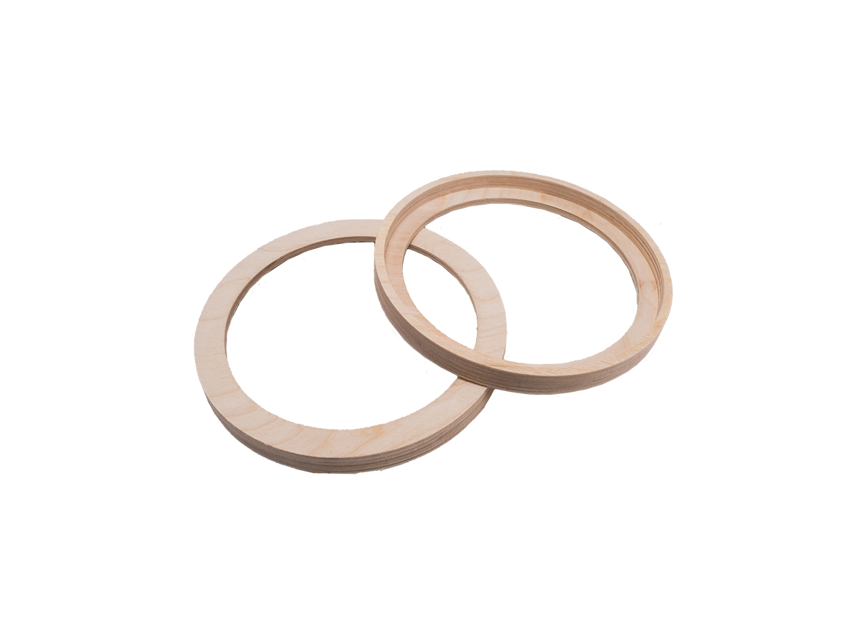 AURA | RNG-SL17FPW | Кольцо с ФРЕЗЕРОВКОЙ Solo v2, neo, mini, FB, ФАНЕРА, ПАРА | превью 1