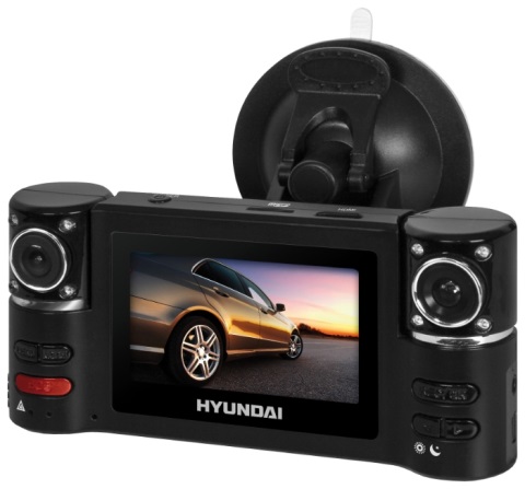 Hyundai | H-DVR08 | 2 камеры  1280х1440, G-sensor, 2.7" экран | 1
