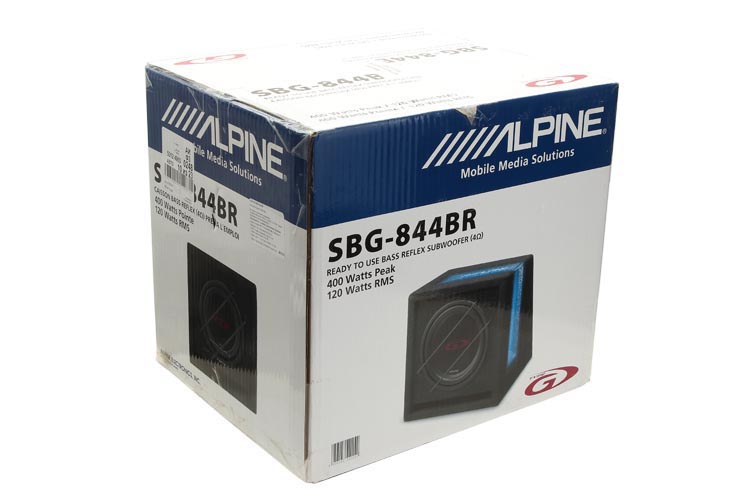 Alpine | SBG-844BR | 8" корп. саб с фазиком | 4