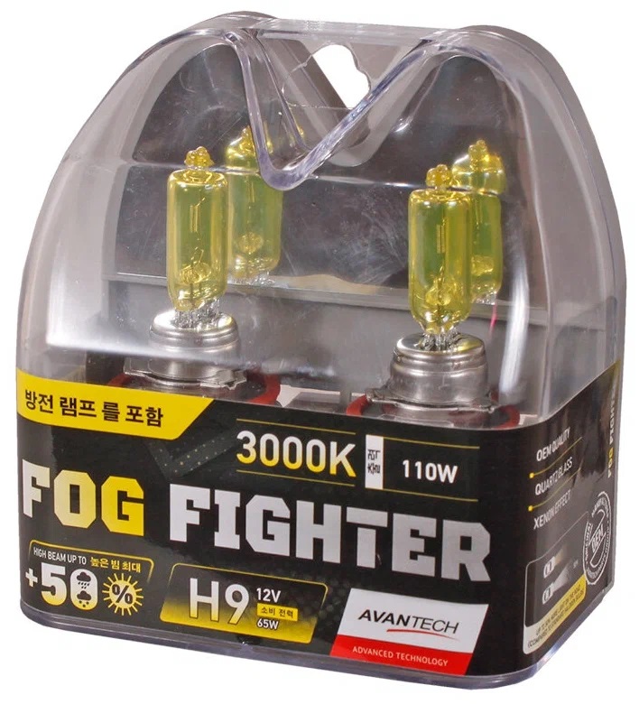 AVANTECH | H9 | Лампа высокотемпературная H9 12V 65W (110W) 3000K, комплект 2 шт. | превью 1