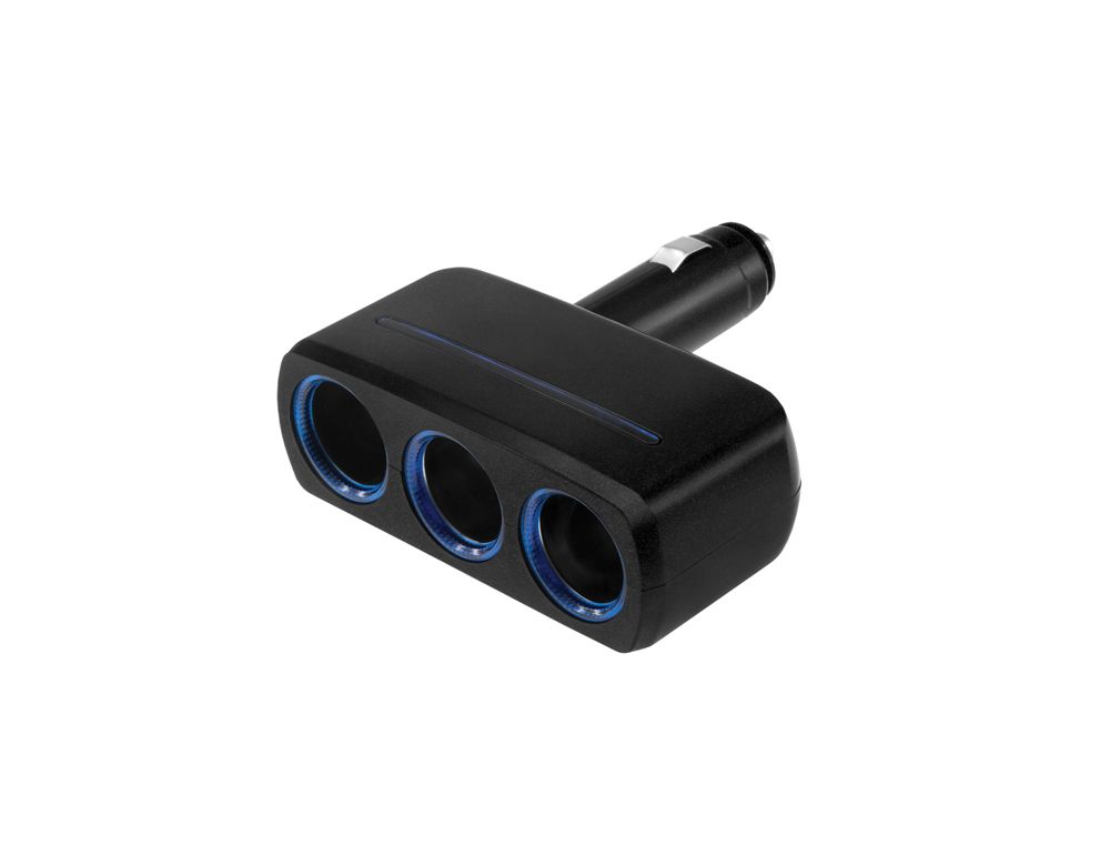 Neoline | SL-300| Разветвитель прикуривателя для 3-х устройств, 12В/24В 10A/120Вт, подсветка | превью 1