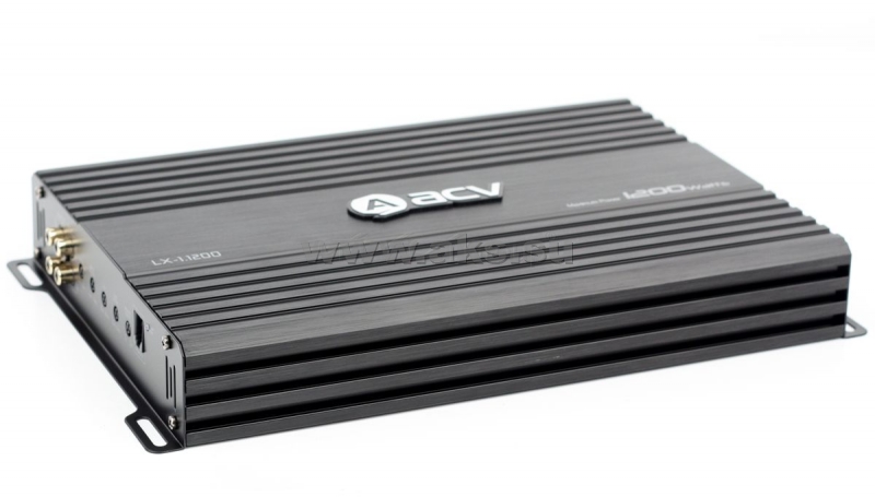 ACV | LX 1.1200 | 600вт/1канал 4-2ом/BassBoost/High pass/Low pass | 7