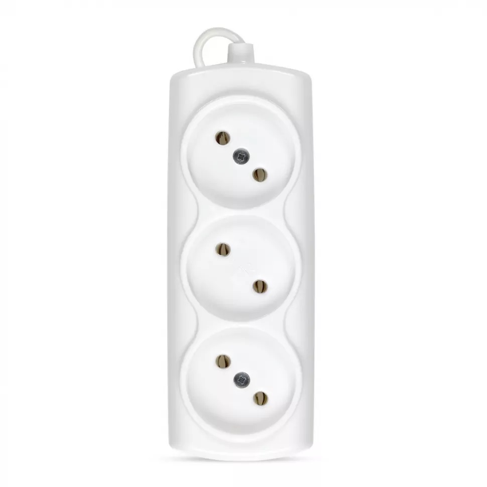 Удлиннитель |Smartbuy| Удлиннитель 3 гнезда 3 м 6А/1,35кВт без заземления ШВВП 2х0,75| превью 1