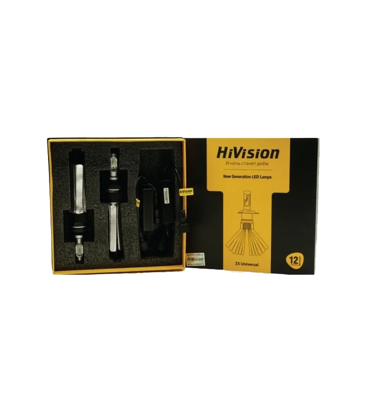 HiVision | HB4 Z5 UNIVERSAL | Philips , косичка , 6000K, 4000Lm, 9-24V комплект 2 шт. | 3
