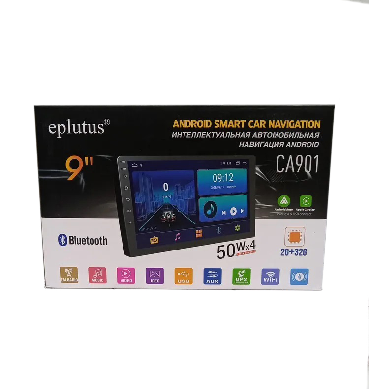 Eplutus| CA901 | 9", ANDROID 12, 2-32ГБ 2xUSB. BT, Wi-Fi, GPS, AUX | 3