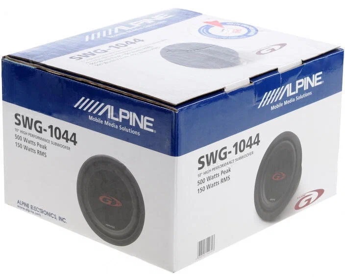 Alpine | SWG-1044 | 10" 4 Ом, 150W RMS 500W Max | превью 3