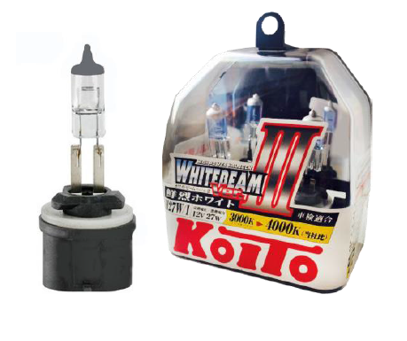 KOITO | P0729W H27/2 (загнут) WHITEBEAM | 12V 27W (55W) лампа накаливания  2шт.пласт уп.| превью 1