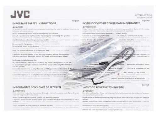 JVC | CS-J510X | 5" (13cm), широкополосные, 30/250w, 40-20 kHz, 91 db, 44 mm, без сеток| превью 3