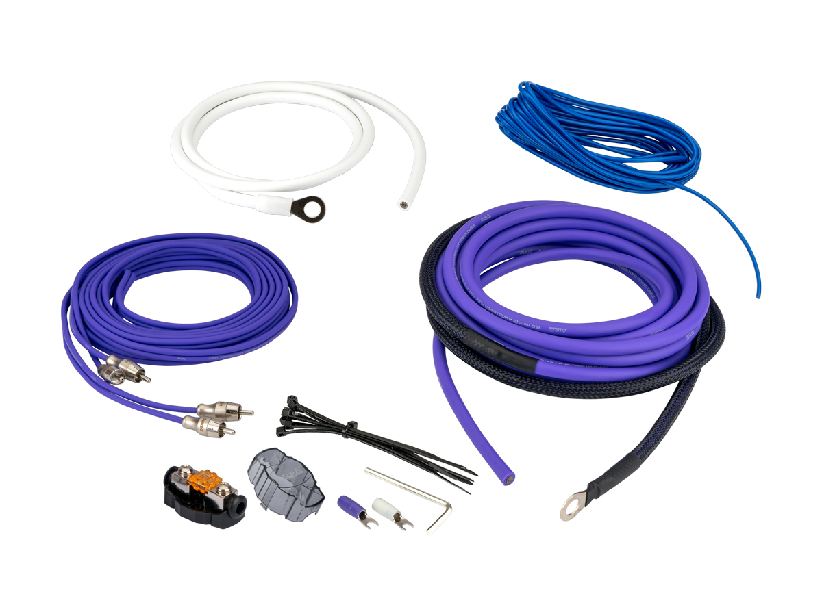 AurA | AMP-3508 | HYBRID-OFC, 2 канала, 8Ga (8мм²), 5 метров, MiniANL 40A, RCA (OFC), шестигранник | превью 2