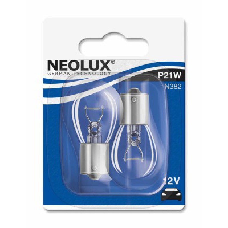 NEOLUX  P21W | N382-02B  | Лампа  P21W  21W 12V BA15S 1уп. 2шт. | превью 2