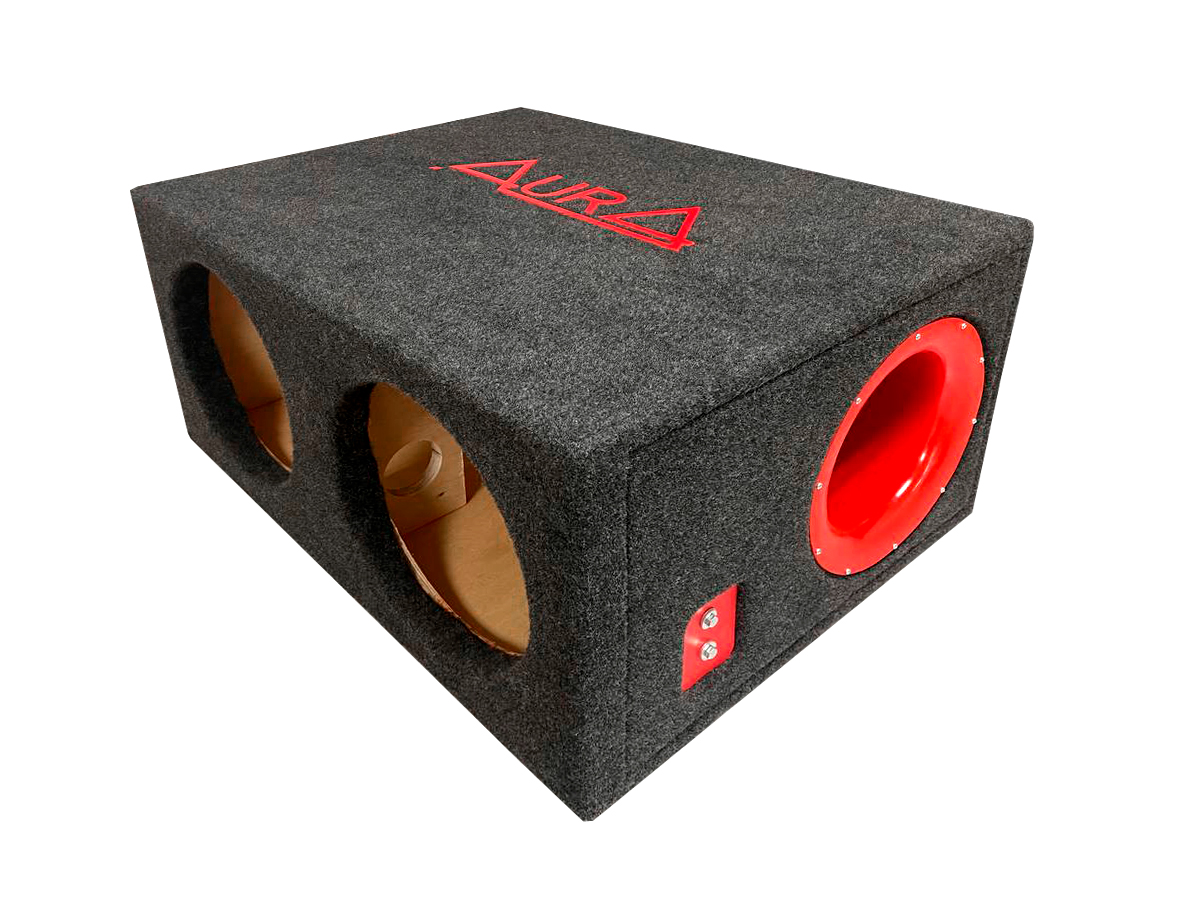 AurA | BOX-2X12-115-T200PW/2 | 2X12" универс. корпус , 115 л., Фанера/карпет двойная стенка | превью 1
