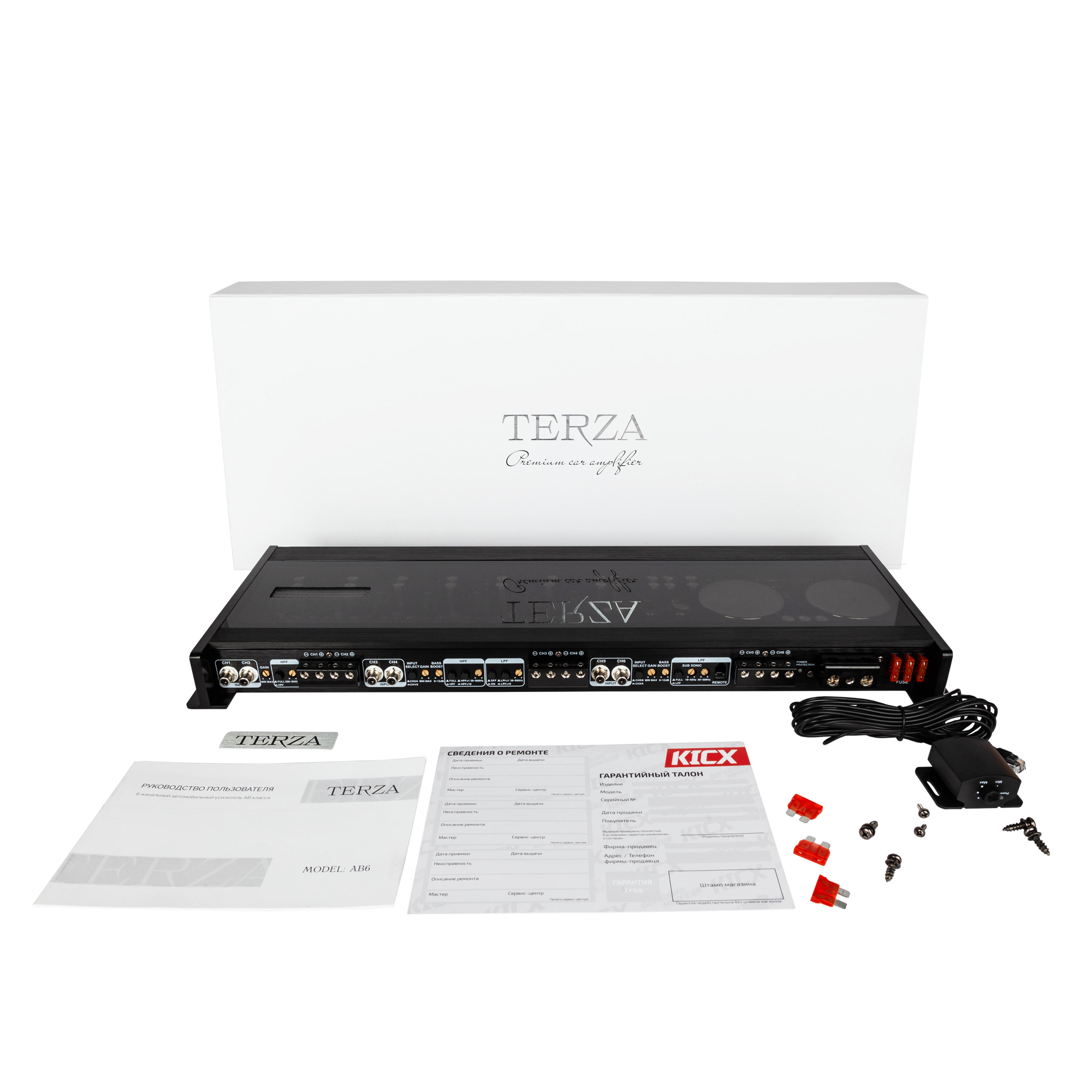 KICX | TERZA AB6 | 6 канальный усилитель | 6