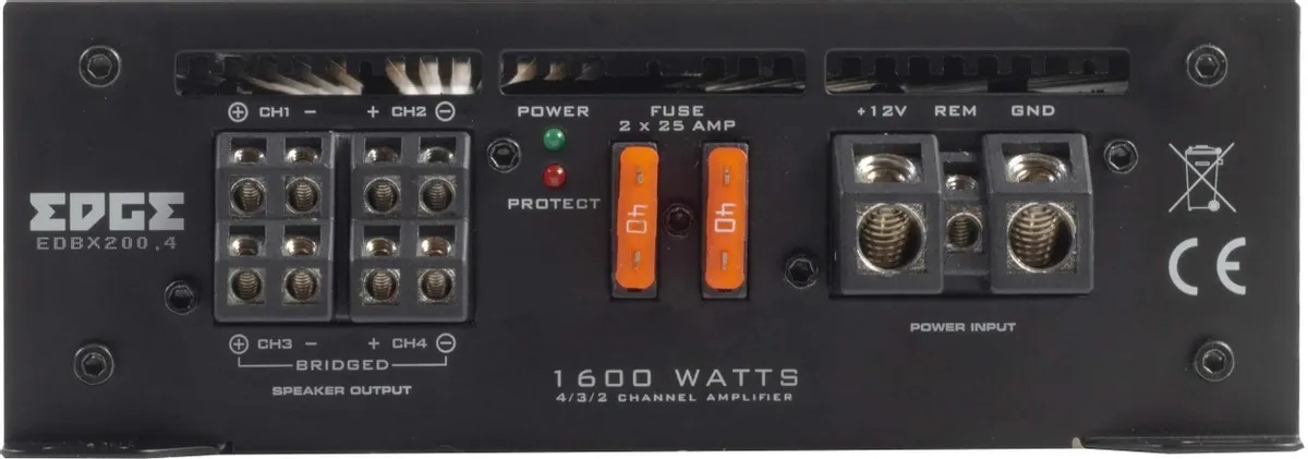 Edge | EDBX200.4-E1 | 4х150 Вт RMS (4 Ом), 4х200 Вт RMS(2 Ом), 2х400 Вт RMS(4 Ом) | 3