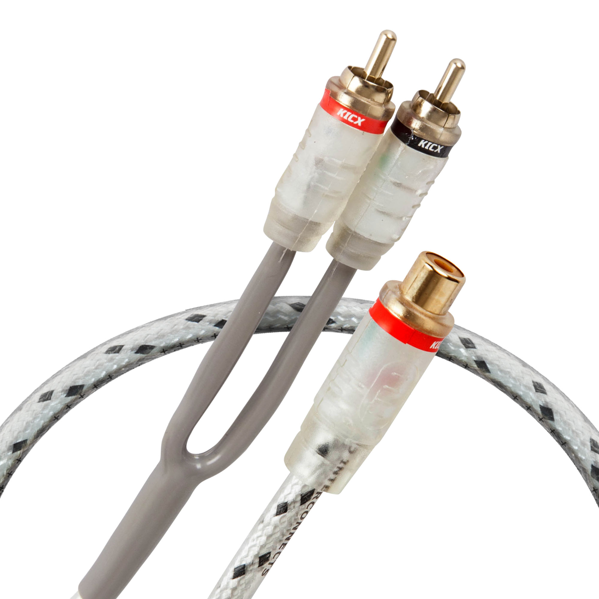 KICX | MRCA02M | медно-алюминий кабель-переходник 1 “мама” /2 “папы”, 0,2м. 1 шт. | 1