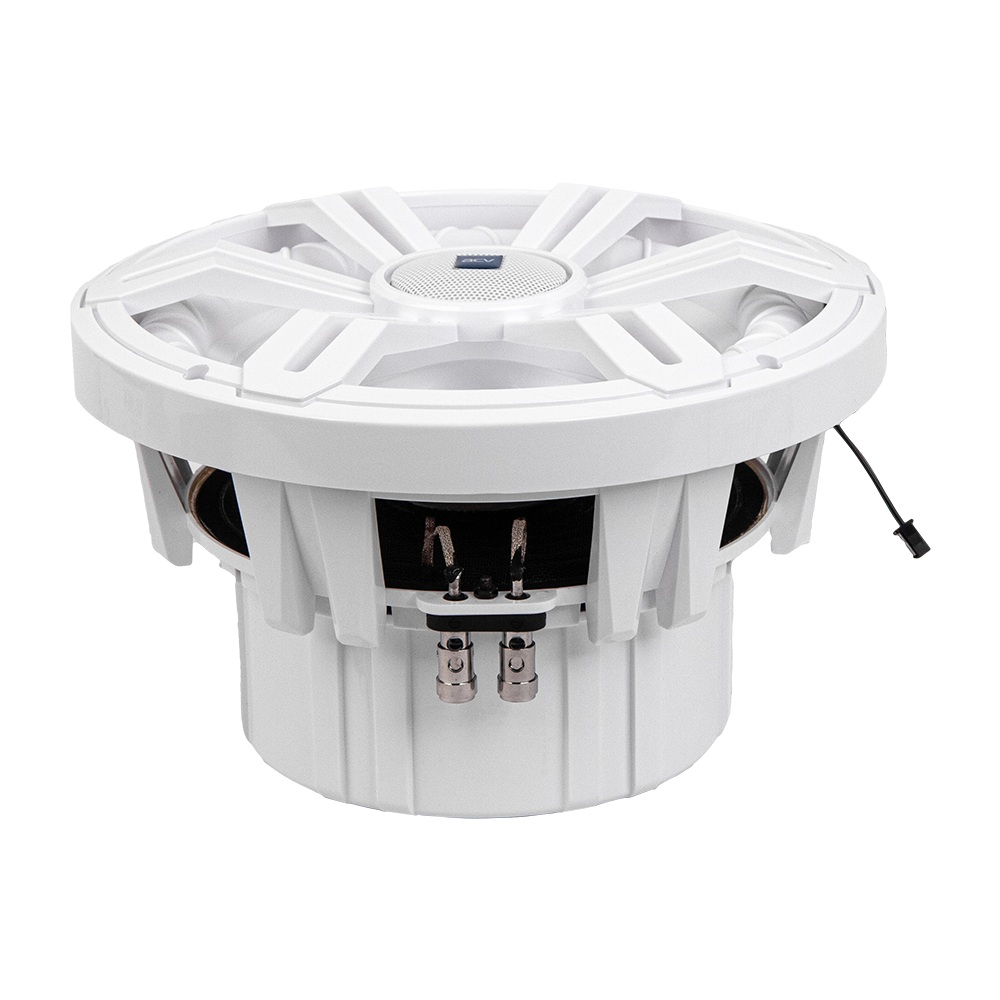 ACV | MRS102DLW | морской сабвуфер10" с RGB подсветкой/белый/2+2Ом/IPX4/RMS 300W | 3