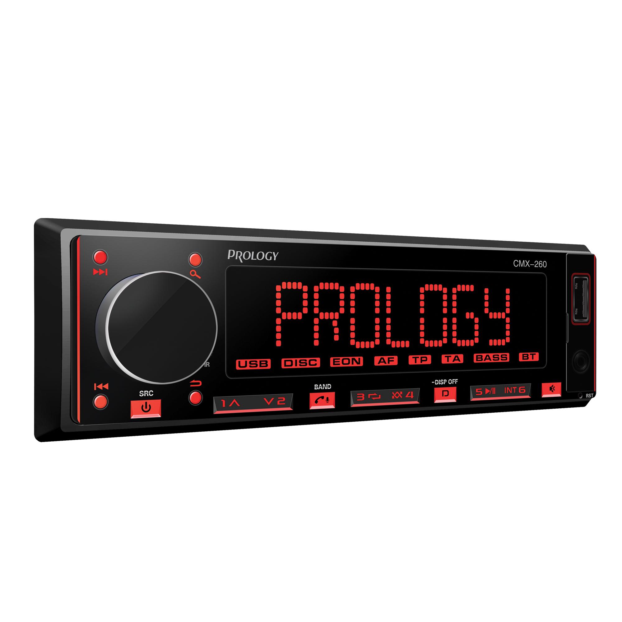 Prology | CMX-260 | 55x4, зел кнопки, крупные симв, USB/SD/MP3 управление с приложения, Bluetooth® | превью 2