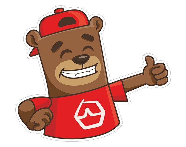 Ural | Наклейка Уральский мишка 4 | наклейка на машину | 1