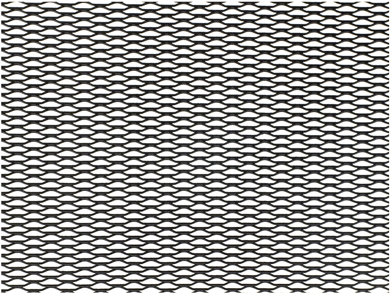 DolleX | DKS-019| Металлическая сетка декоративная 100 х 20 см, черная, ячейки 15мм х 4,5мм| 2