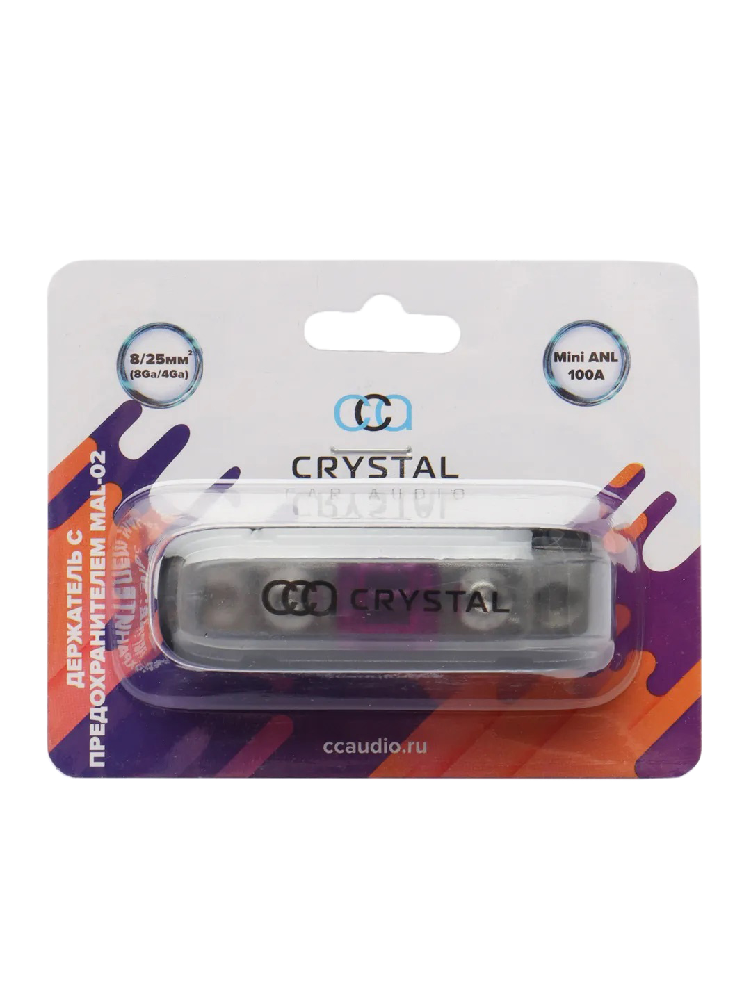 Crystal Car Audio | MAL-02 | 100A Держатель предохранителя Mini ANL | 4