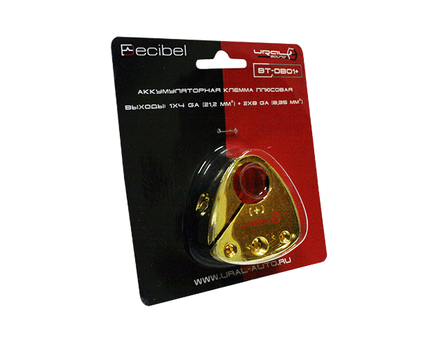 Ural | BT-DB01- | Клемма для аккумулятора , минус, 1х4Ga + 2х8Ga | превью 2