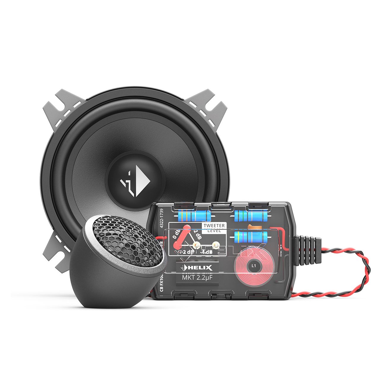 Helix | CB K100.2-S3 | 2-х компонентная, СЧ  4" и 20мм ВЧ, 60/90Watts, 3Om | 1