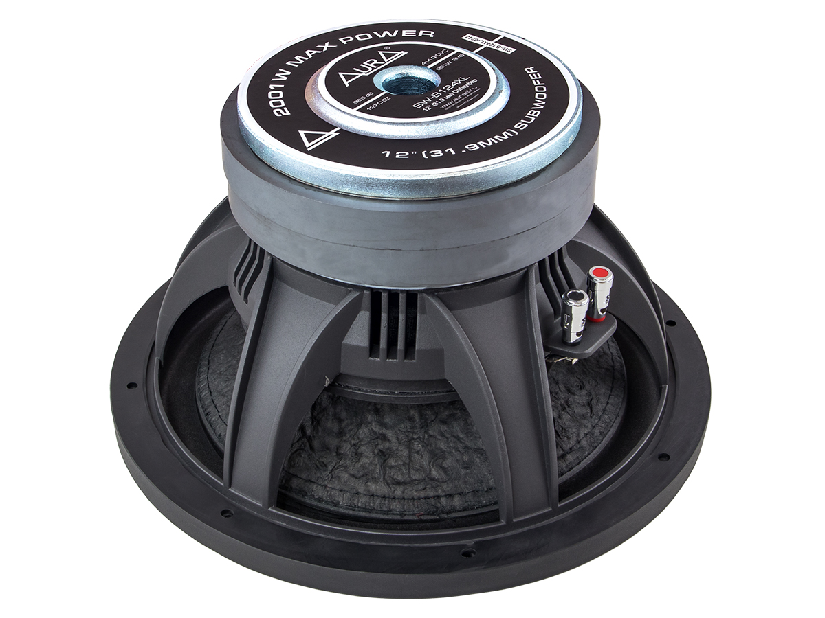 Уценка | Сабвуфер AurA SW-B124 XL | 12" (30cm), 4+4 Ом DVC, 901/2001w, 127 Oz, 88.5db, FS:32Hz | превью 2