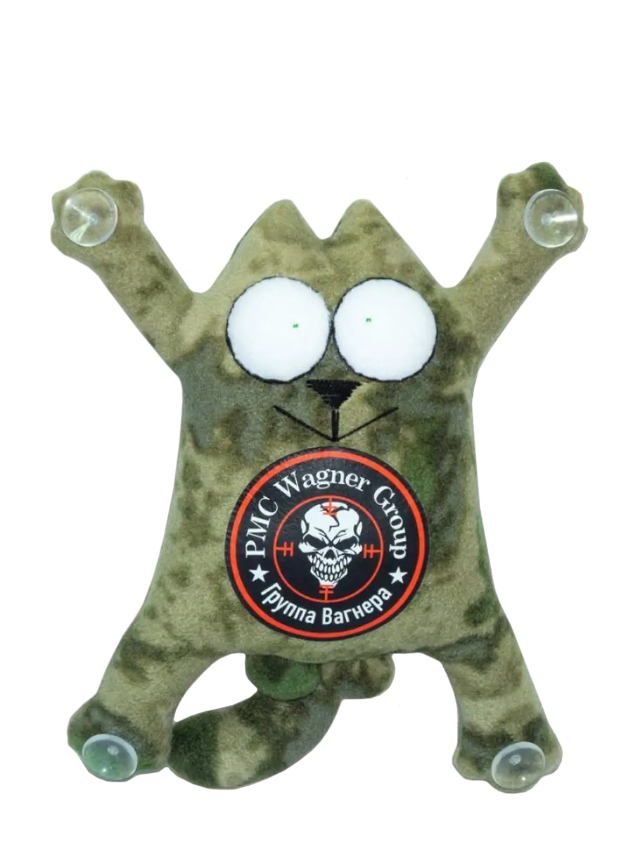 SNOOGY | КОТ МАЧО | кот на стекло на присосках ХАКИ ВАГНЕР| 1