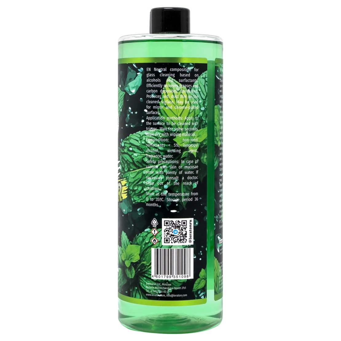 LERATON | L1 | Очиститель стекол и зеркал LERATON L1 1л (концентрат)| 3