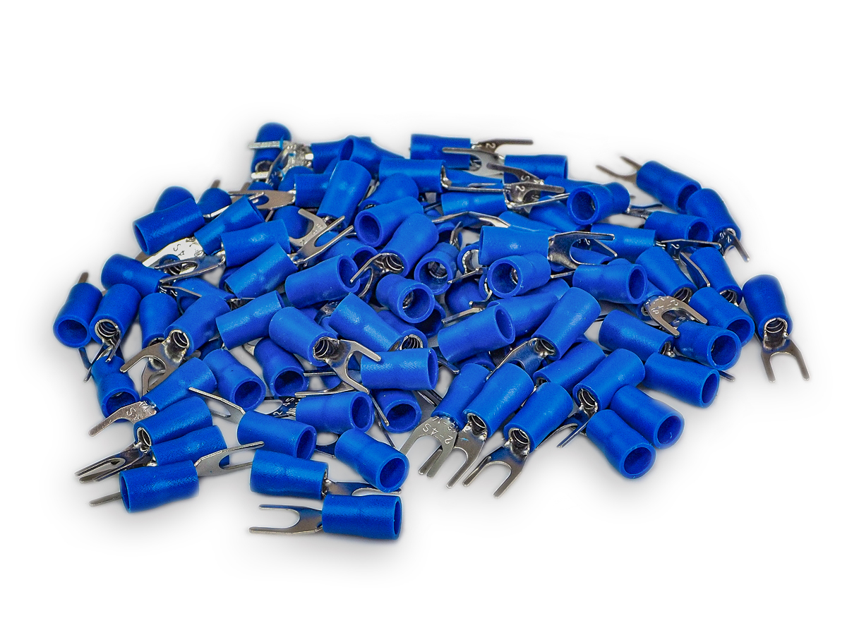 AurA | ATF-2542 | Клемма-вилка, синяя, диаметр кабеля: 1,5 - 2,5 mm, уп. 100шт. | превью 2