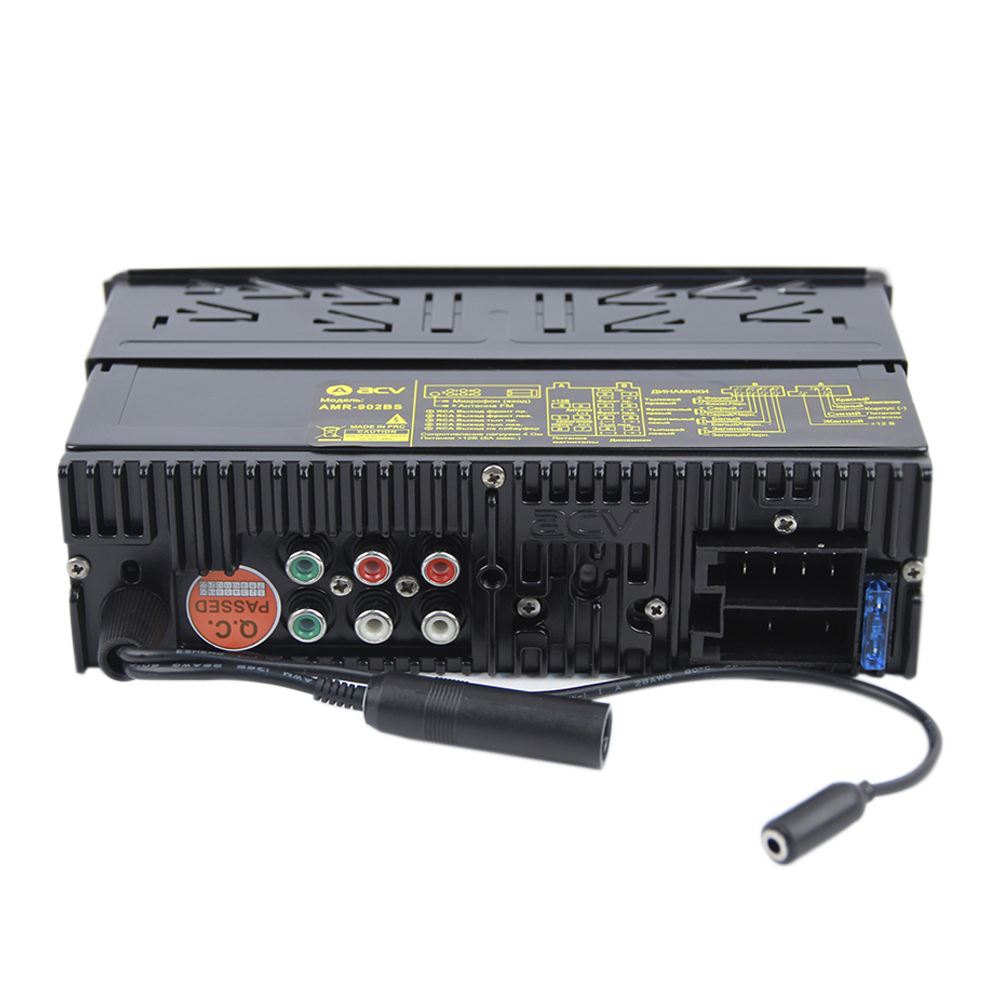 ACV | AMR-902BS | 1 din/белый/4х50Вт/USB/SD/FM/AM/3RCA/SUB/QuickCharge | превью 3