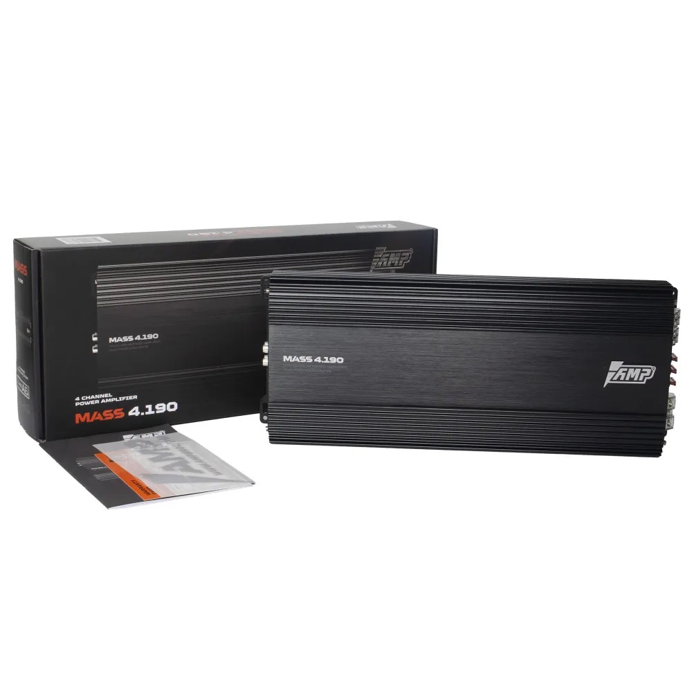 AMP | MASS 4.190 | 4-кан, класс AB , мощность RMS 190 Вт х4 ( 4 Ом ), 300Втх4, ( 2 Ом ) | 4