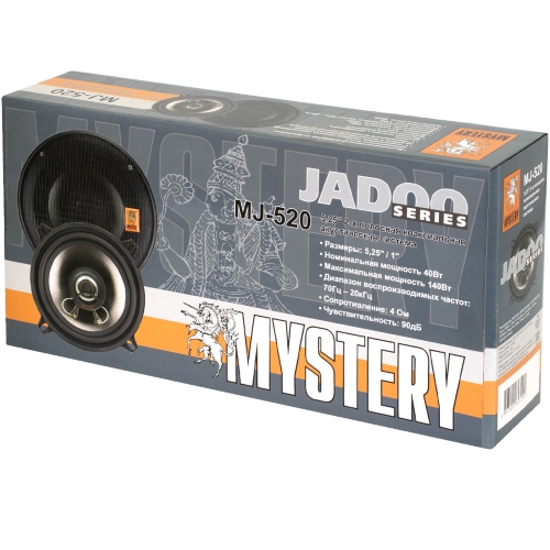Mystery | MJ 520 | 13см. коакс. 2-х полосн. 140/40 - max/nom | 5