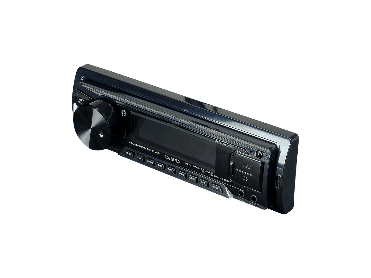 D/S/D | DMH-210BT | 4x60w, FLAC, 2xUSB/BT, ДУ, APP, 2 пары RCA, синяя подсветка | 5