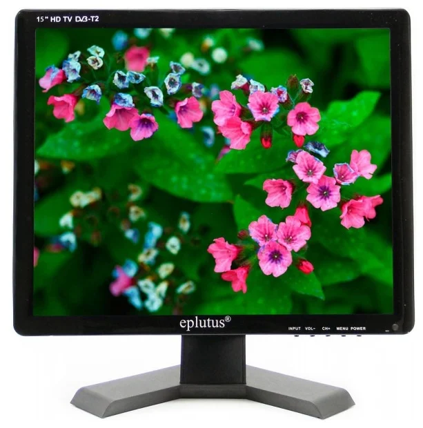 Eplutus | EP-157T Black  |  15,4" встроенный DVB-T2, USB, внутренний аккумулятор  | превью 1