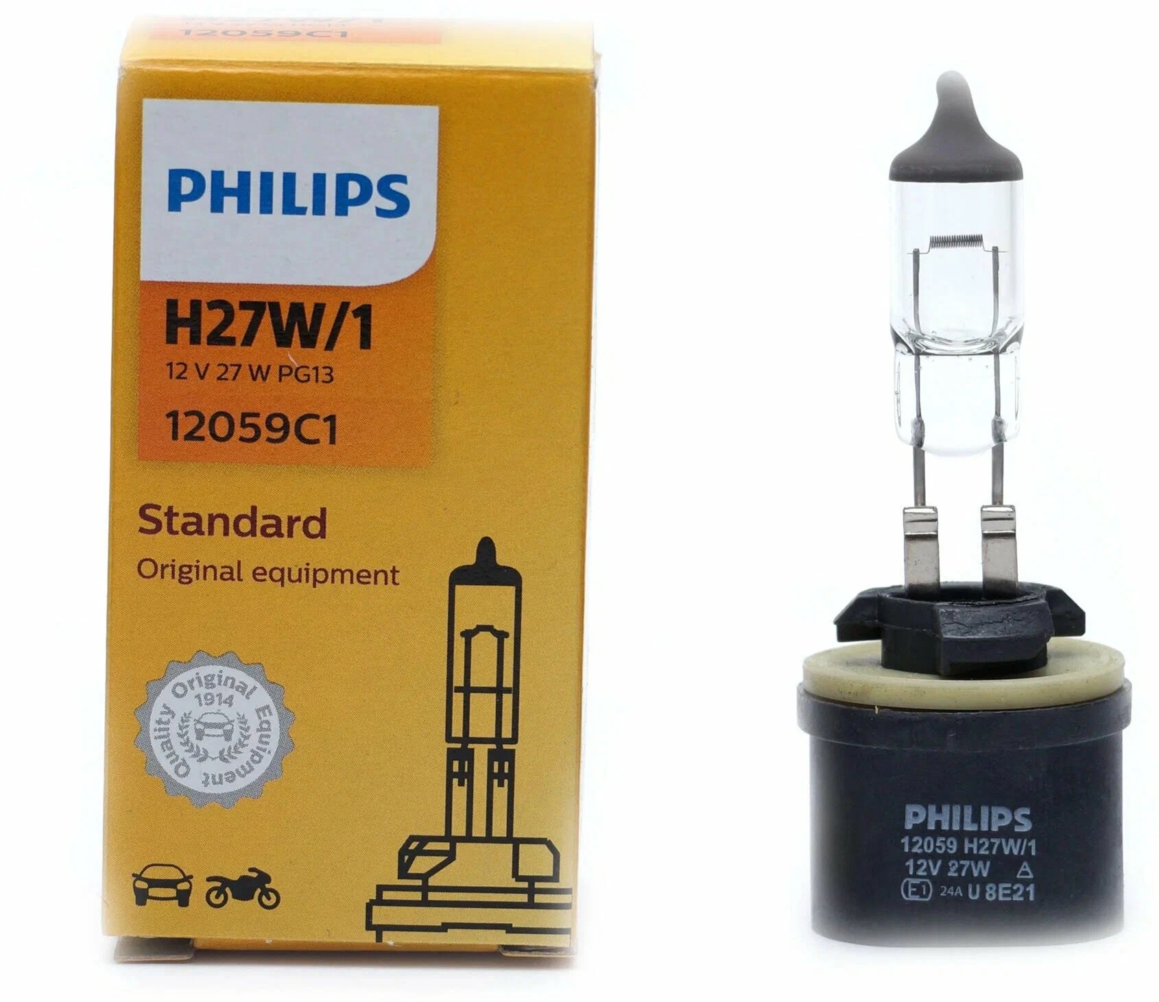 PHILIPS | H27  Original | Галогенная лампа Philips H27 (55W 12V)  Original 1шт | превью 1