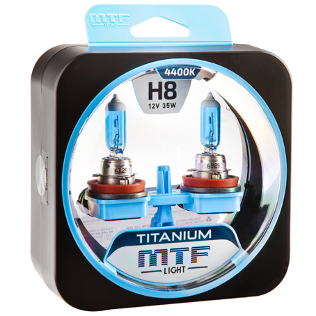 MTF | Titanium H8 | 12V 55W комплект ламп накаливания, 4300К | превью 1