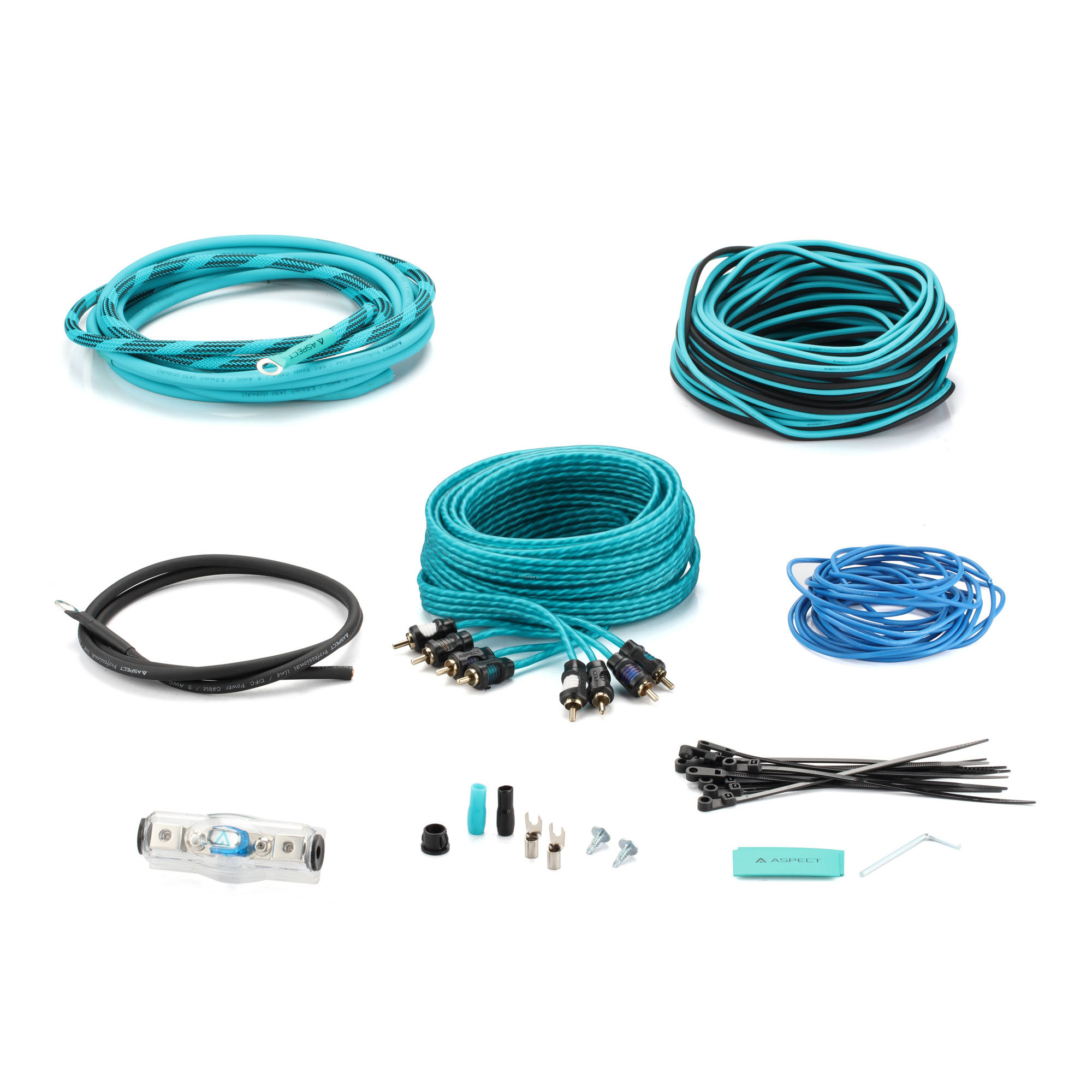 Aspect | AWK-8.4 PRO| комплект проводов для 4-кан. усилителя /8AWG/4RCA-4RCA | 2