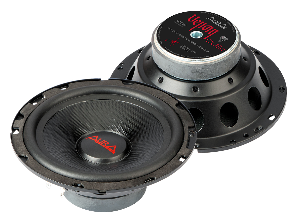 AurA | VENOM-CL6-MB | 6,5" (16,5cm), МИДБАС (ПАРА), 71/121w, 40Hz - 10kHz, 87,3db, сетки | 1