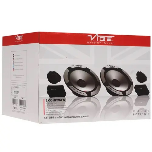 Vibe | PULSE6C-V0 | 6,5", компонентные, 4 Ом, 80/240 Вт, | 5