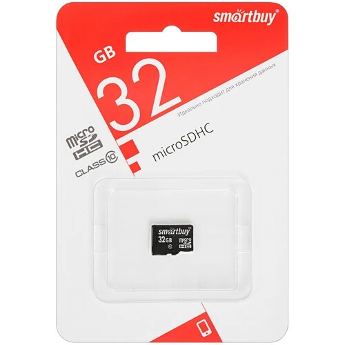 Smartbuy | MicroSDHC 32Gb Class 10  ( Без адаптера SD) | Карта памяти MicroSD 32Gb, Class 10 | превью 1