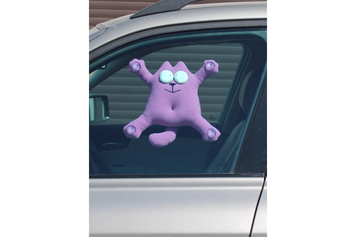 SNOOGY | КОТ | кот на стекло на присосках СИРЕНЕВЫЙ | превью 2