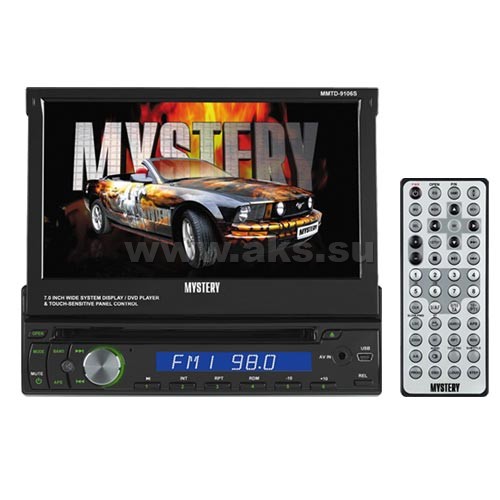 1. DVD/MP3 ресивер 2DIN Mystery | MMTD-9106S | 50х4, DVD, 7'' ,  USB,СD/MMS ПОСЛЕ РЕМОНТА| 1