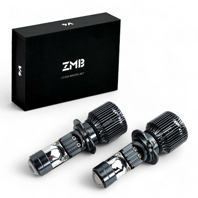 ZMB | V4 | H7 Мини-линза 40Вт, 12В, 6000K, комп 2 шт. | превью 1