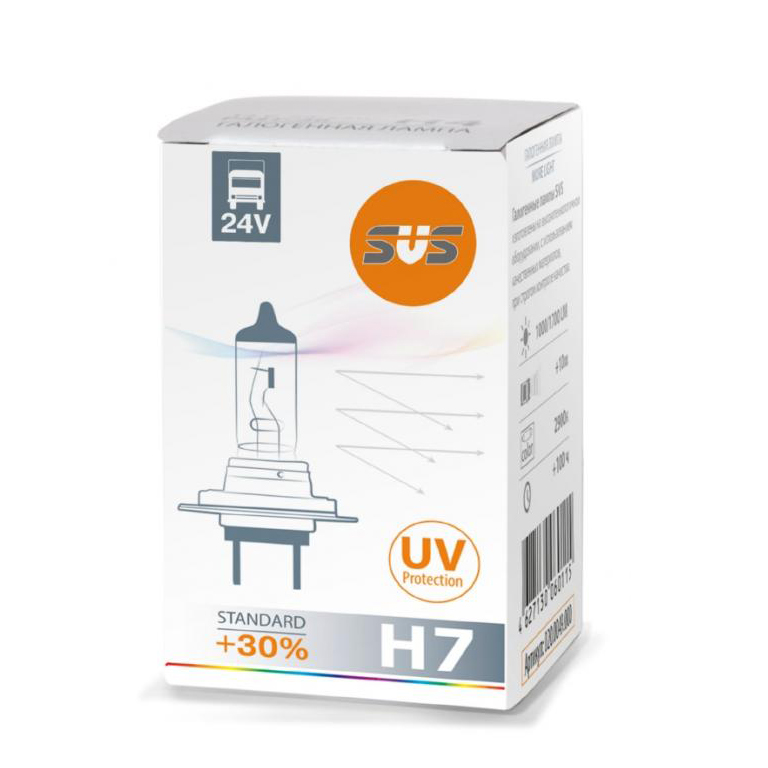 SVS | H7 0200051000 Halogen  | Лампа H7 24V 70W +30% 1шт. | превью 1